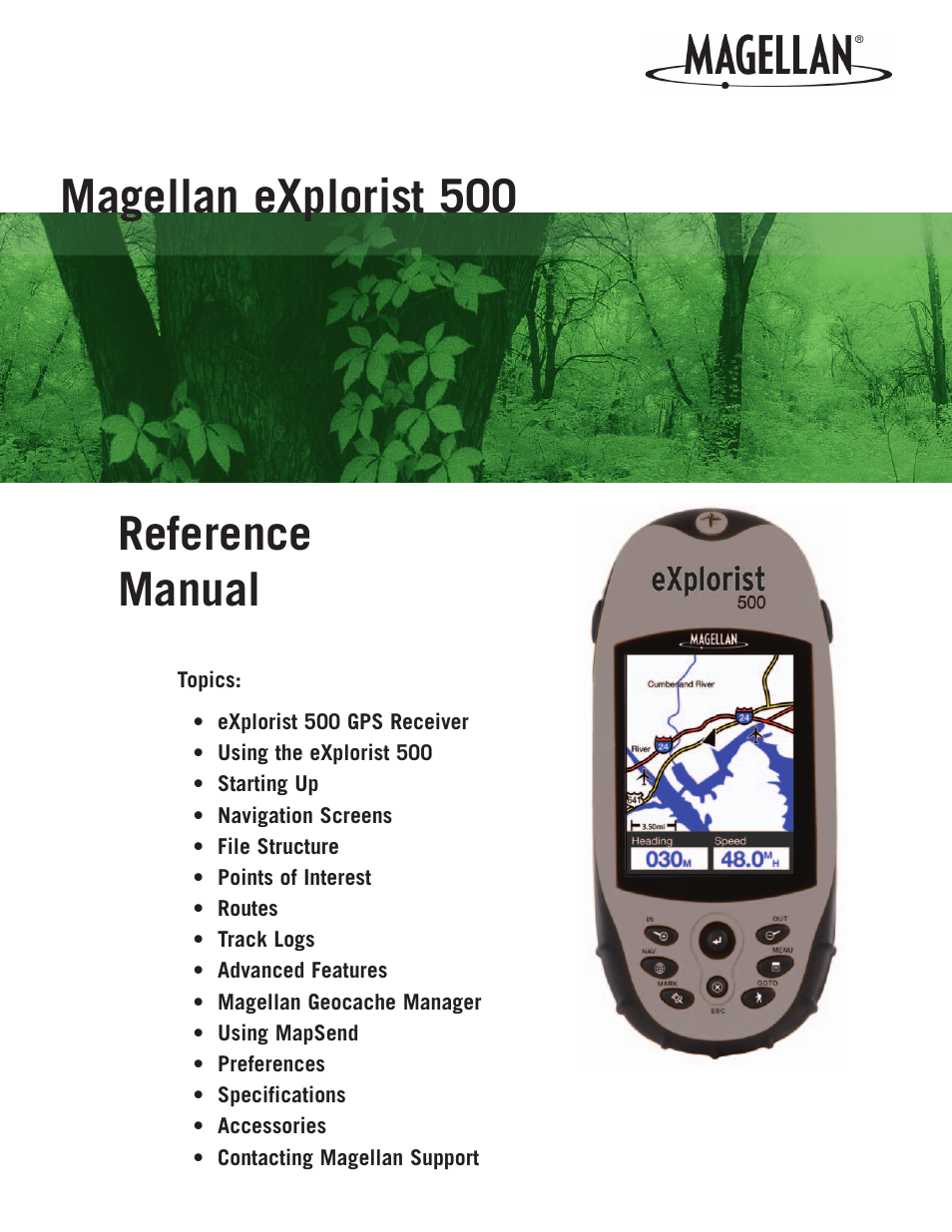 Magellan 500 User Manual | 119 pages