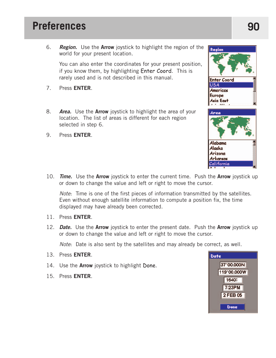 Preferences 90 | Magellan 500 User Manual | Page 97 / 119