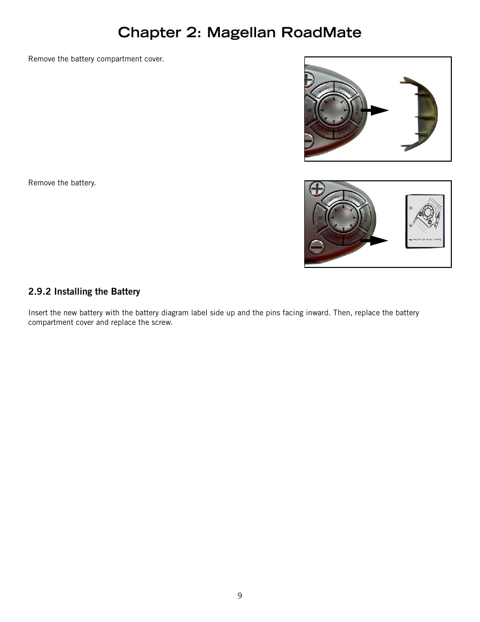 Chapter 2: magellan roadmate | Magellan ROADMATE 860T User Manual | Page 18 / 106