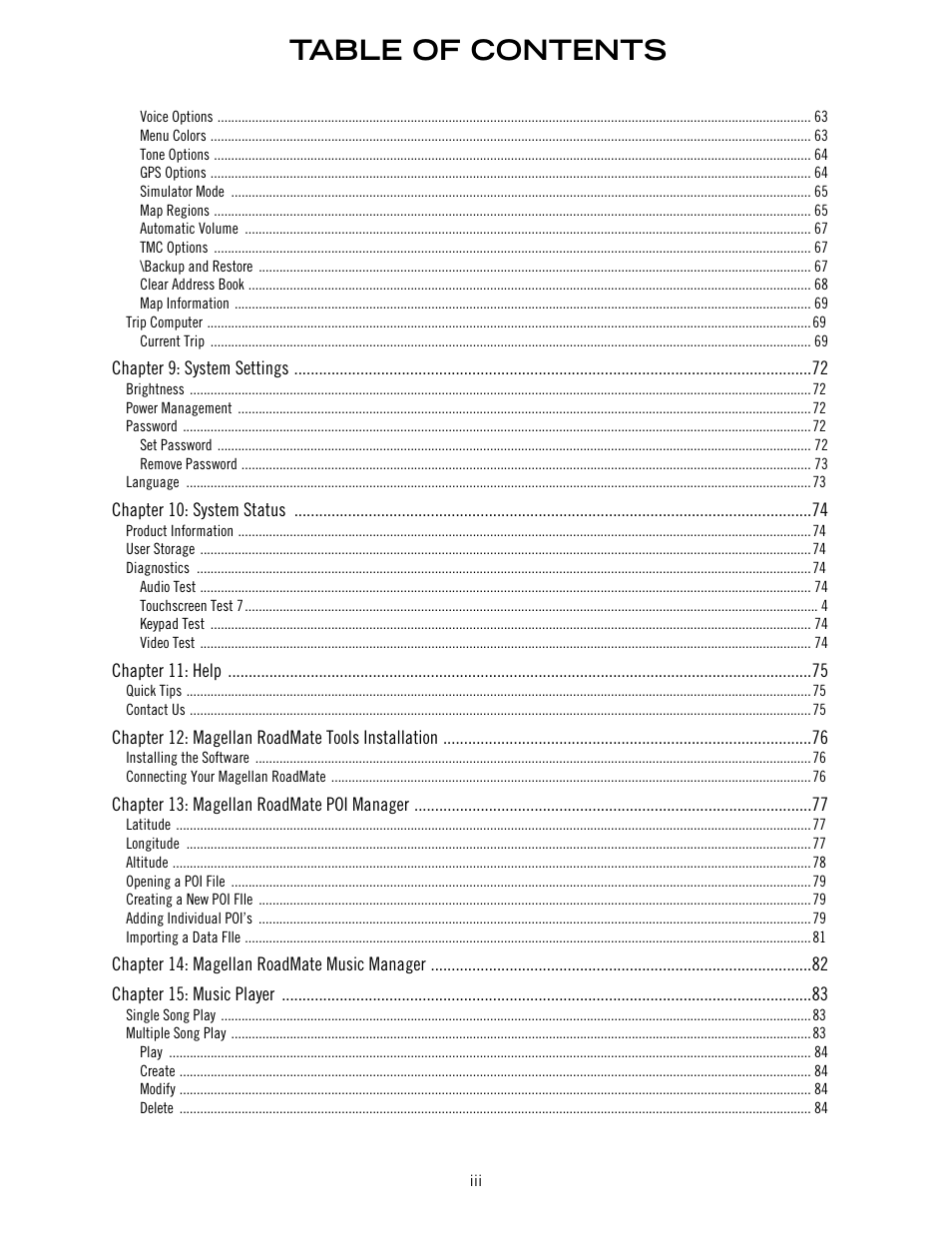 Magellan ROADMATE 860T User Manual | Page 7 / 106
