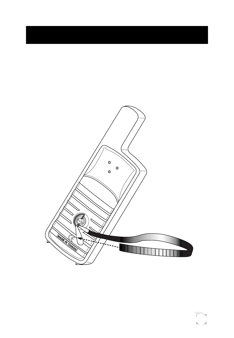 Attaching the wrist lanyard | Magellan 300GPS User Manual | Page 41 / 48