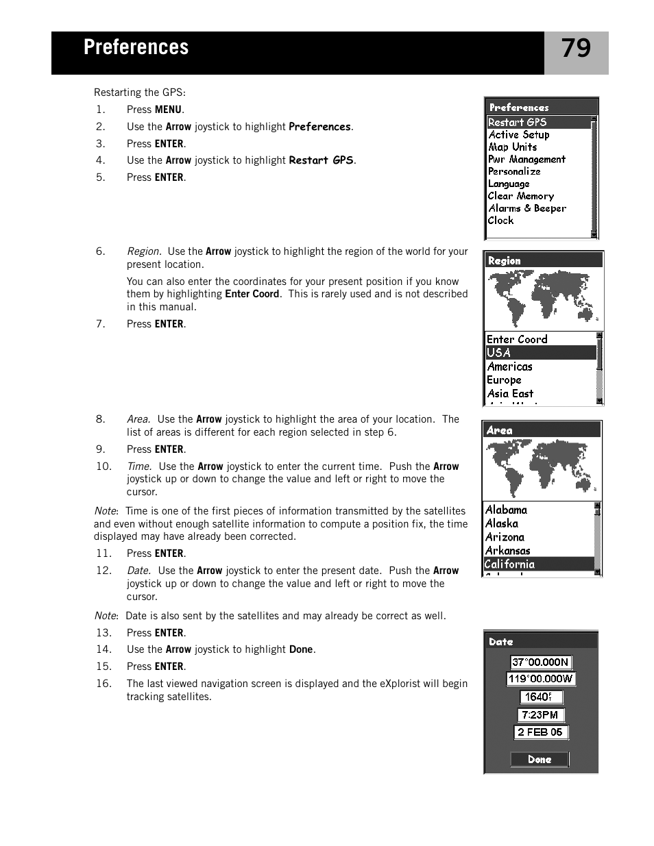 Preferences | Magellan eXplorist 210 User Manual | Page 82 / 98