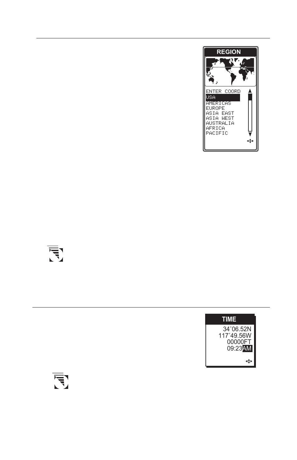 Input location information, Setting local time and date | Magellan GPS Tracker User Manual | Page 19 / 102