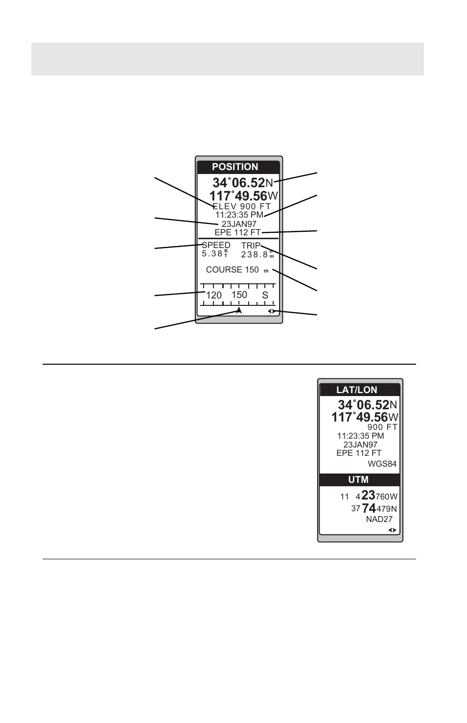 Automatic averaging in the position screen | Magellan GPS Tracker User Manual | Page 26 / 102