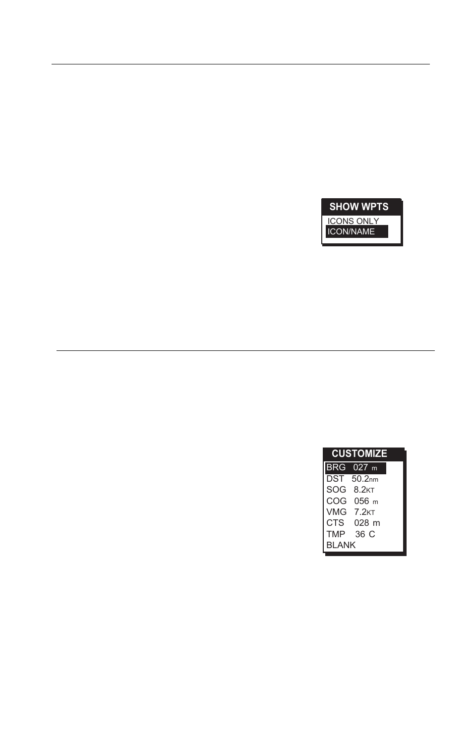 Setting hide wpts/show wpts, Customizing the road screen | Magellan GPS Tracker User Manual | Page 37 / 102