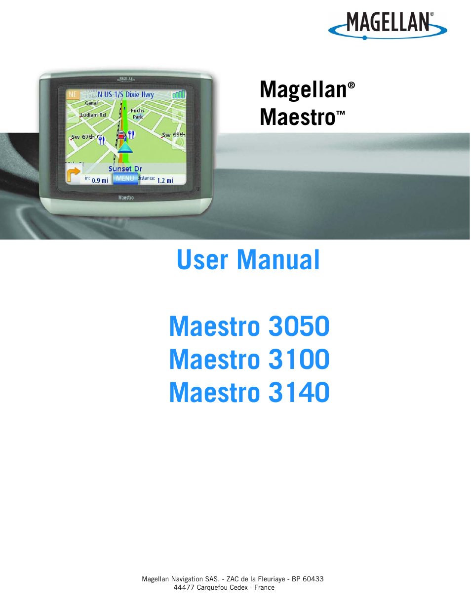 Magellan Maestro 3150 User Manual | 65 pages