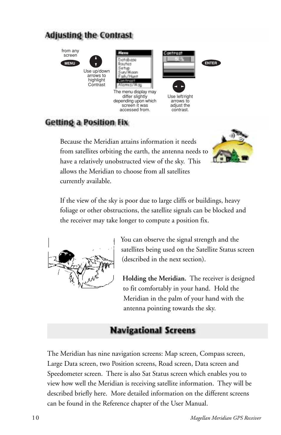 Magellan meridian series User Manual | Page 18 / 102