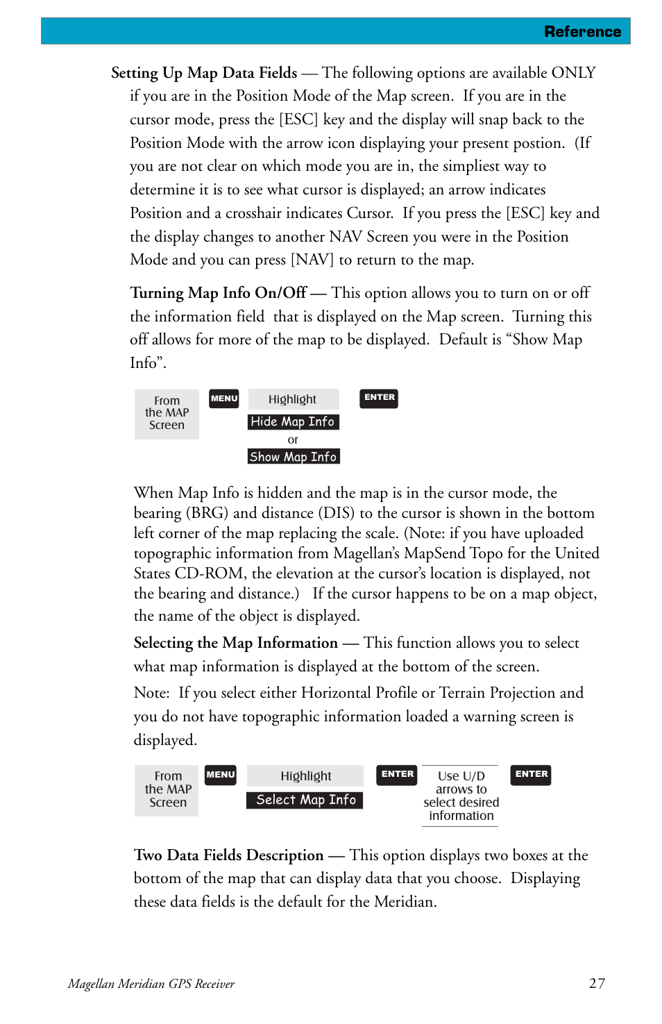 Magellan meridian series User Manual | Page 35 / 102