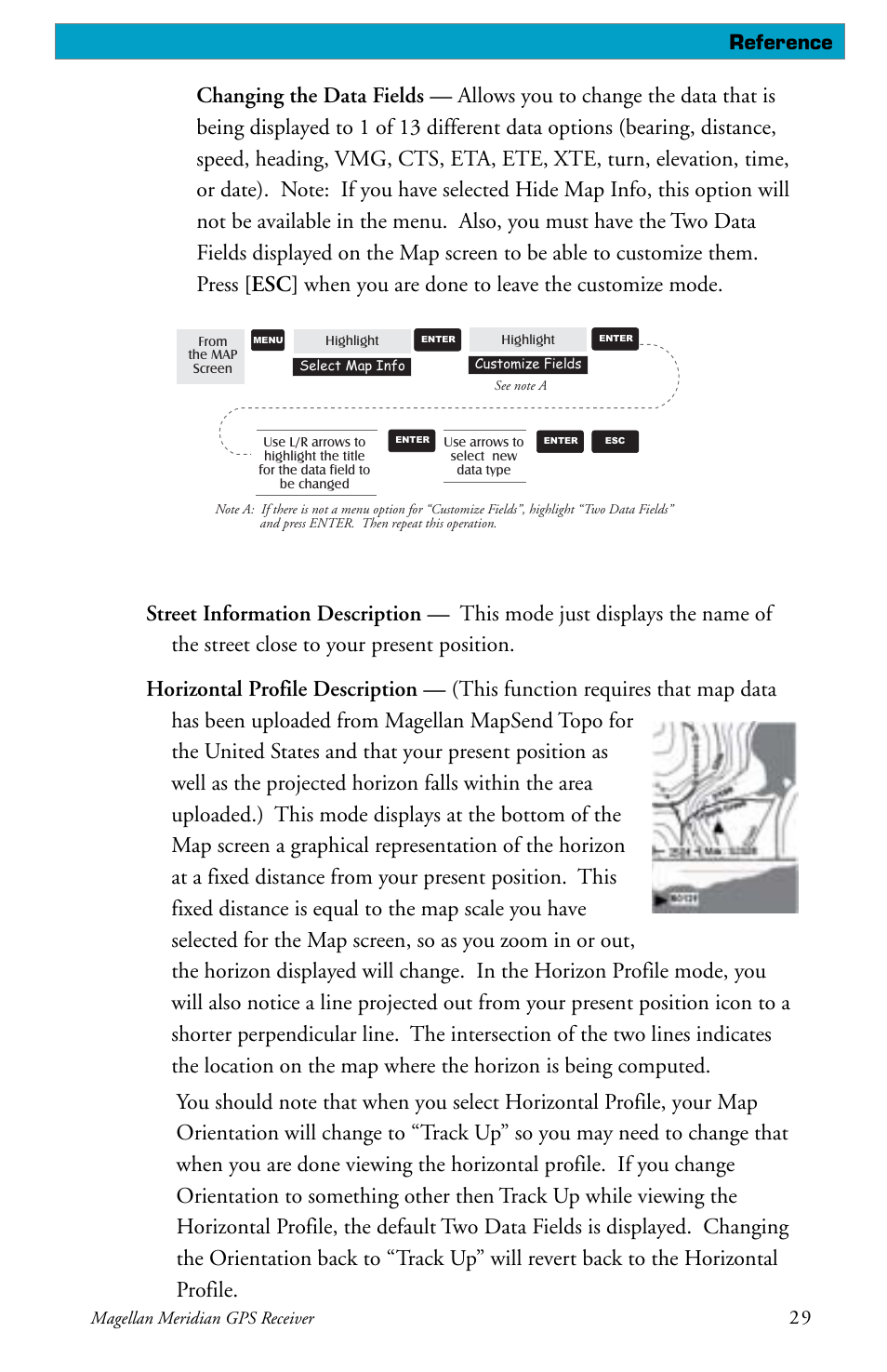 Reference | Magellan meridian series User Manual | Page 37 / 102