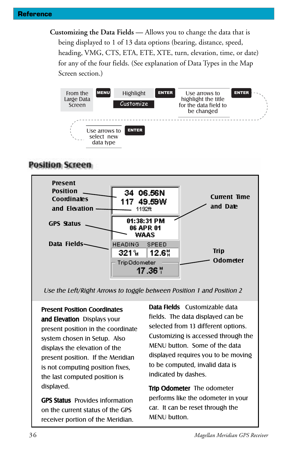Magellan meridian series User Manual | Page 44 / 102