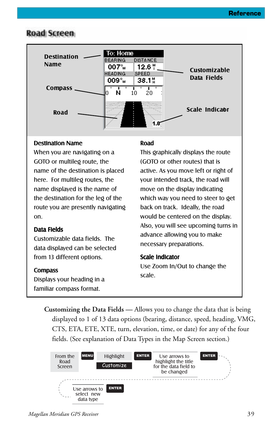 Magellan meridian series User Manual | Page 47 / 102