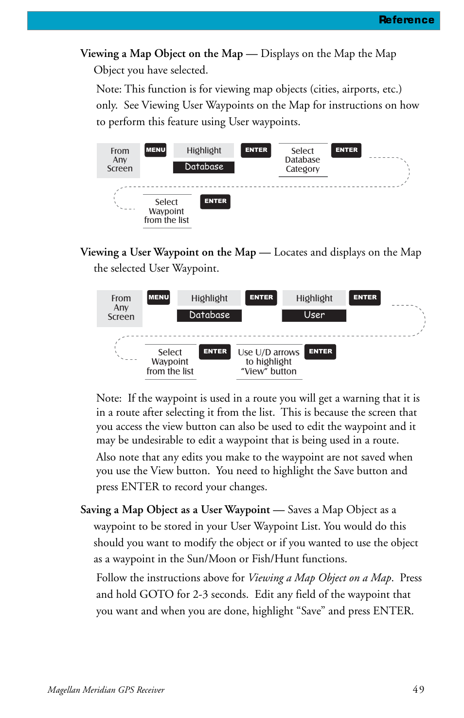 Magellan meridian series User Manual | Page 57 / 102
