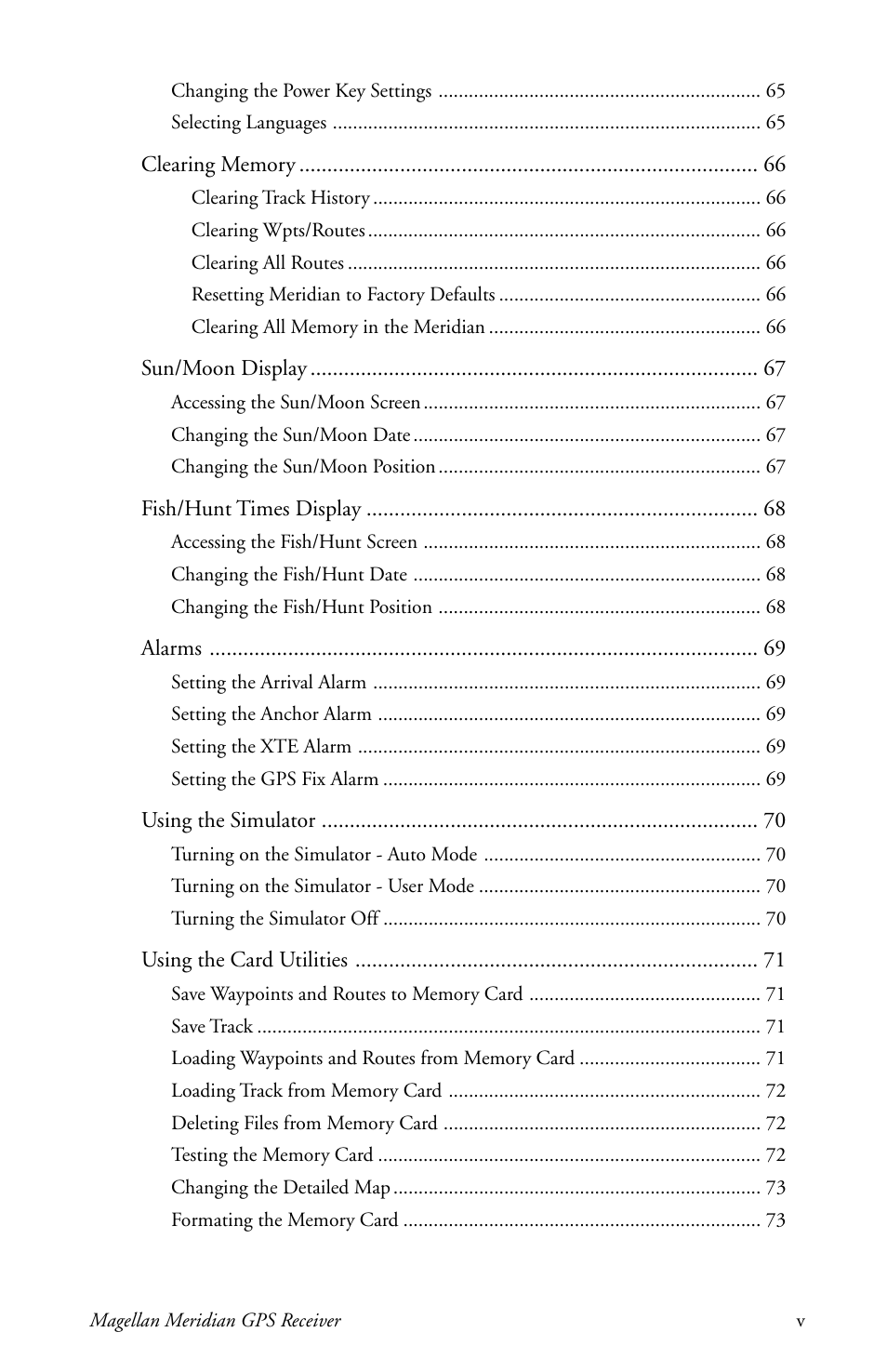 Magellan meridian series User Manual | Page 7 / 102