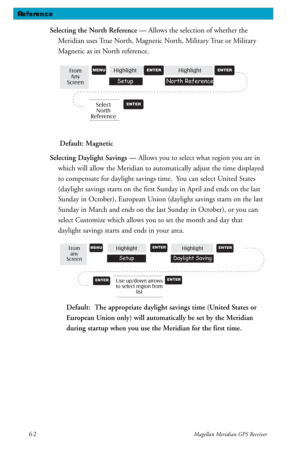 Magellan meridian series User Manual | Page 70 / 102