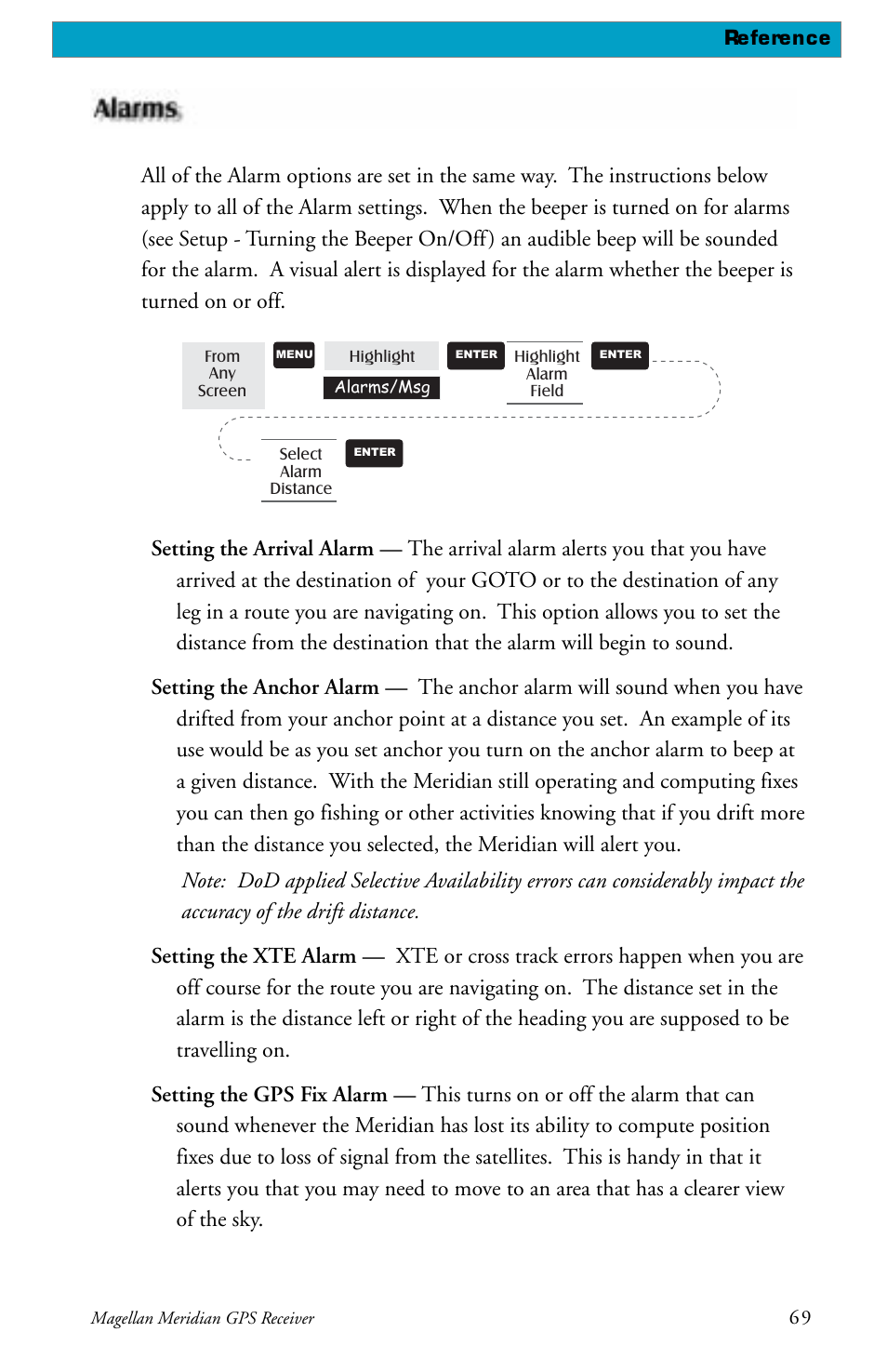 Magellan meridian series User Manual | Page 77 / 102