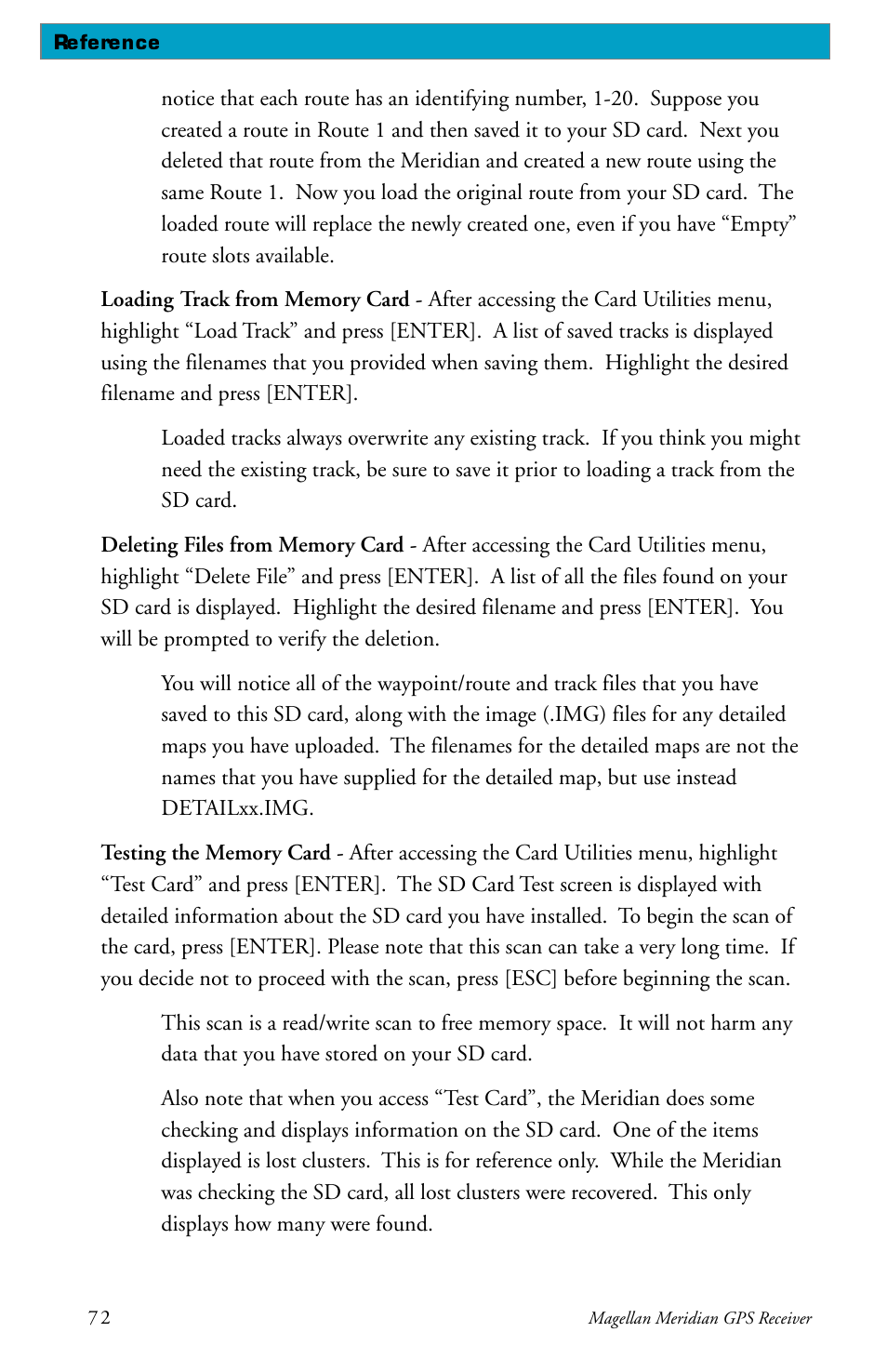 Magellan meridian series User Manual | Page 80 / 102