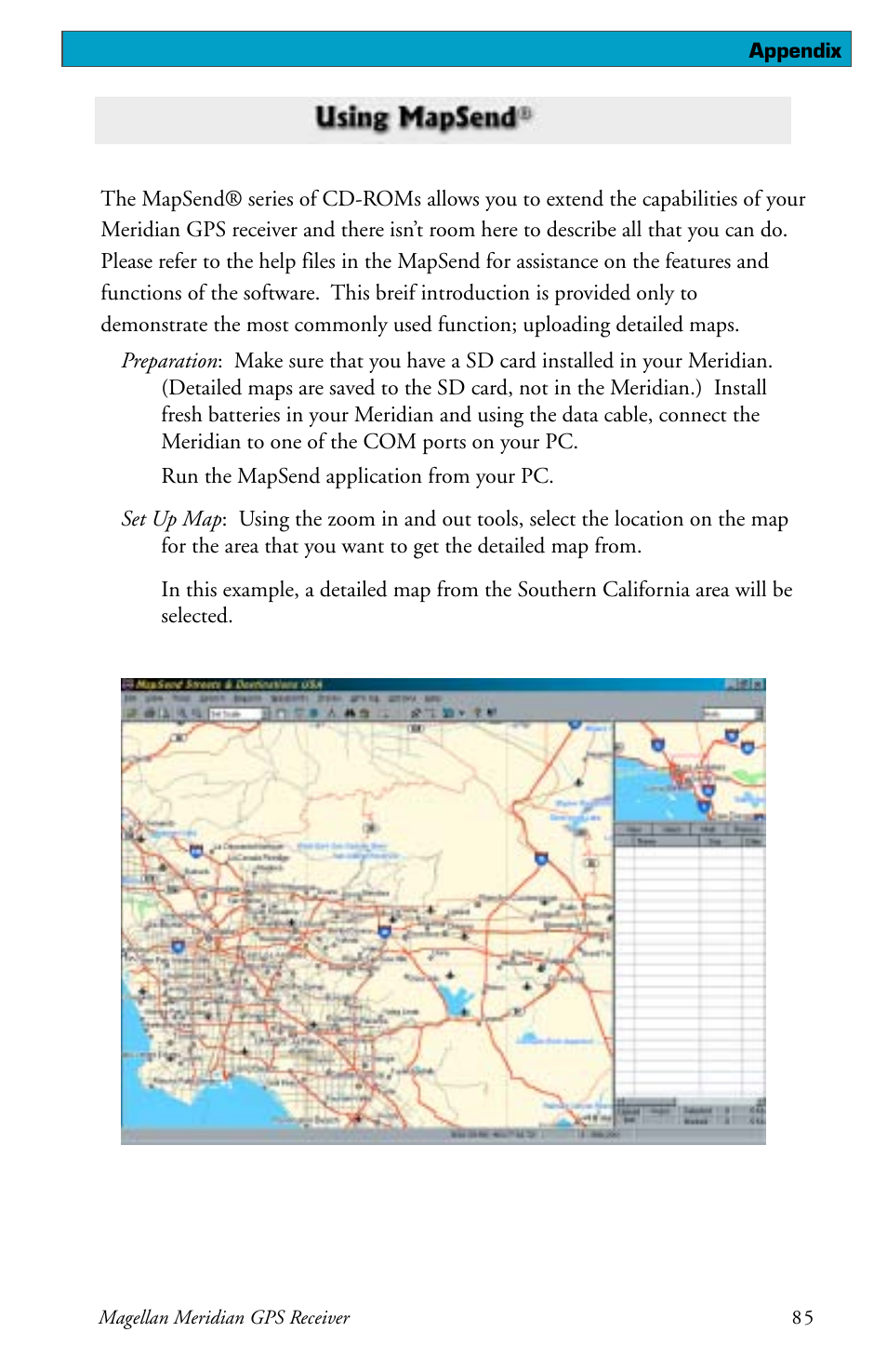 Magellan meridian series User Manual | Page 93 / 102