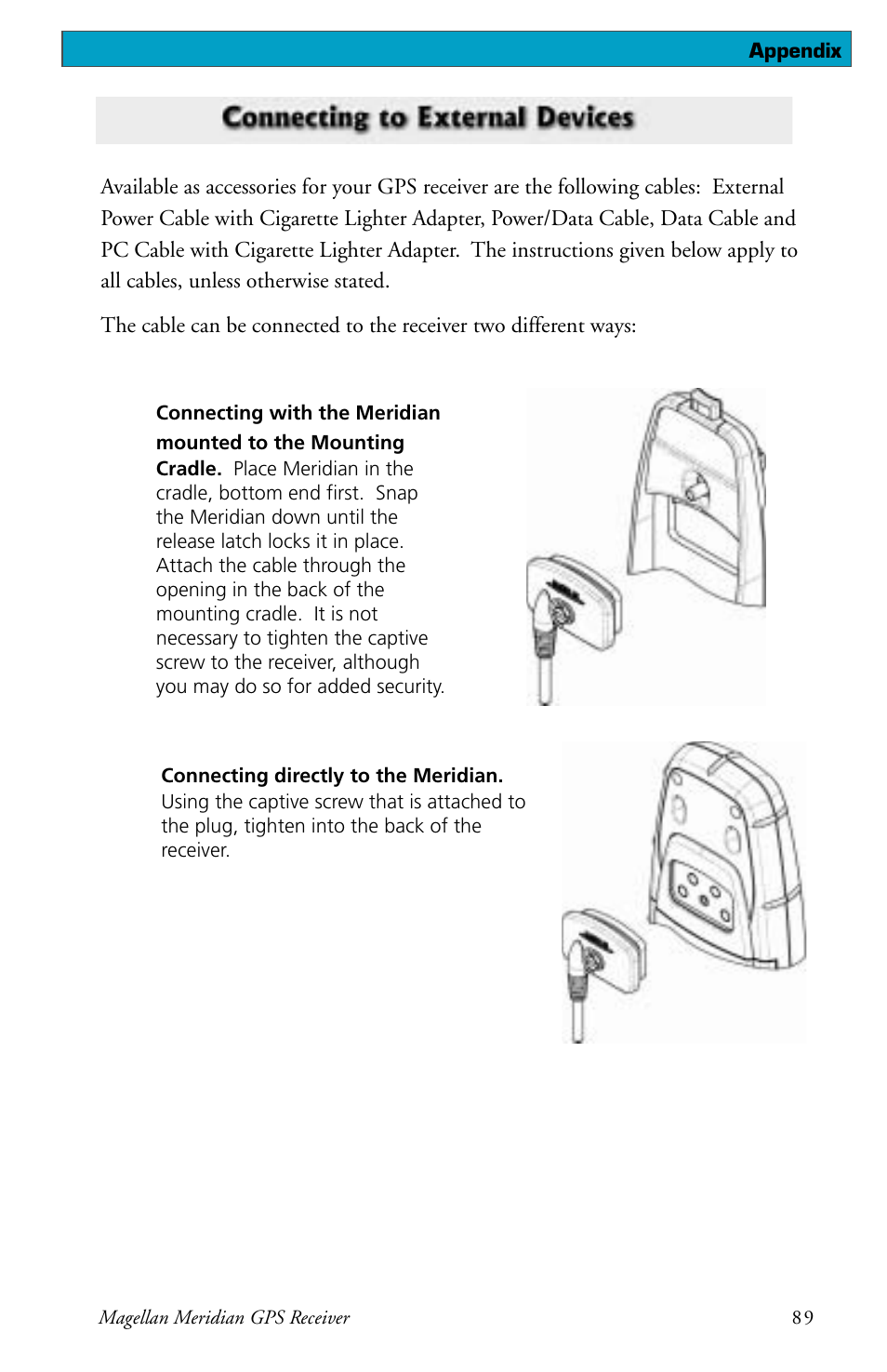 Magellan meridian series User Manual | Page 97 / 102