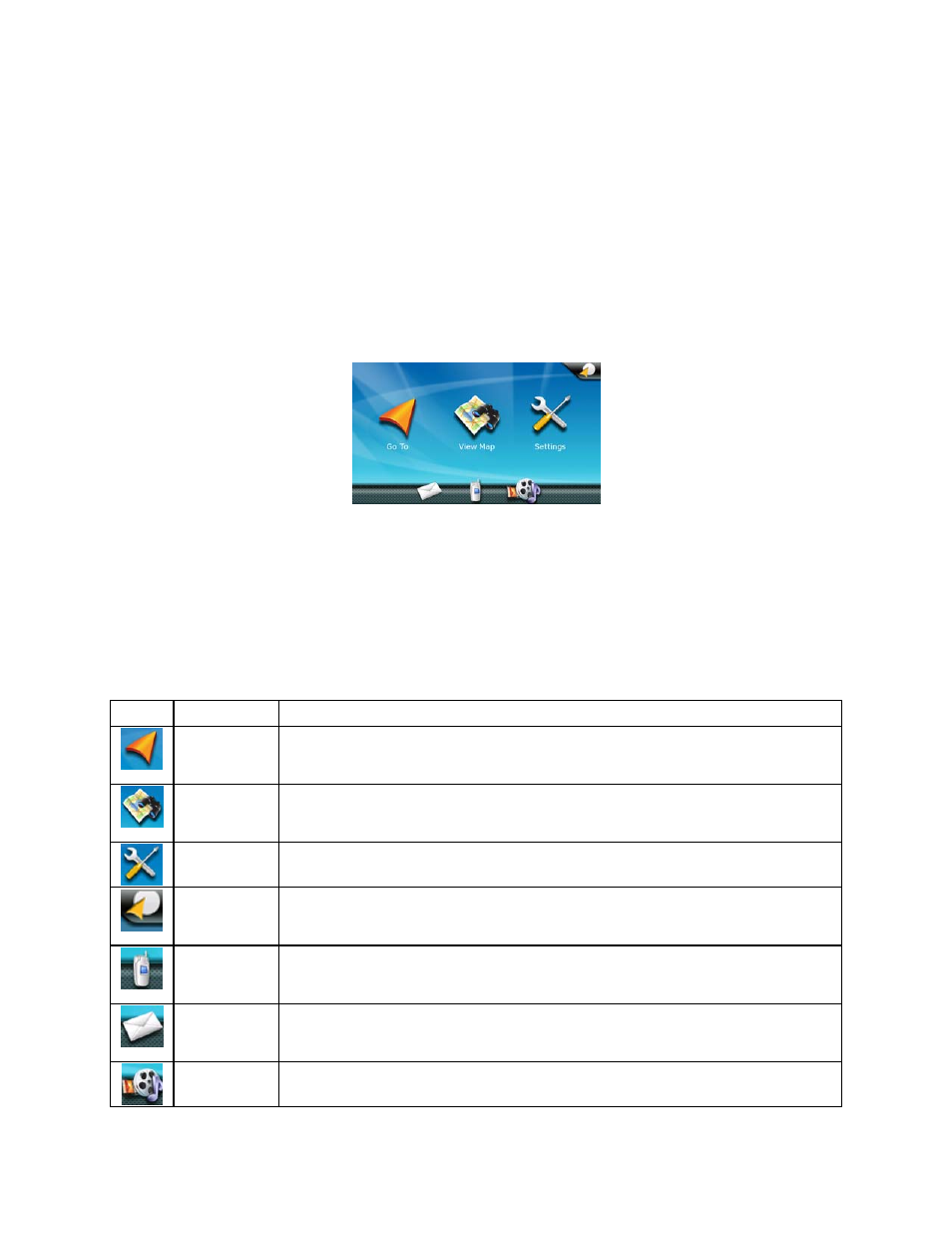 Main menu, Accessing the main menu, Buttons on the main menu screen | Magellan Maestro 4370 User Manual | Page 16 / 77