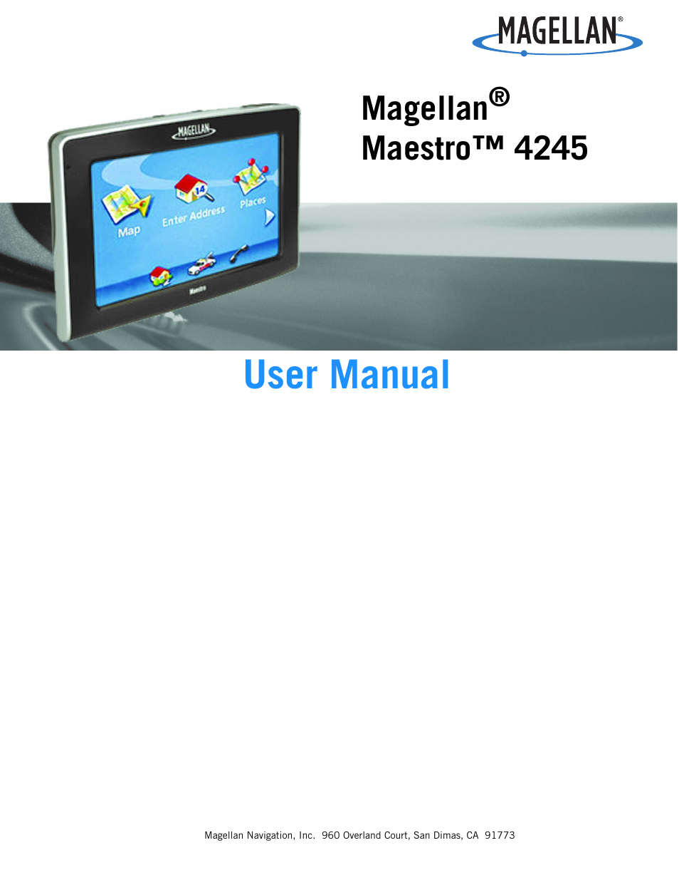 Magellan Maestro 4245 User Manual | 70 pages
