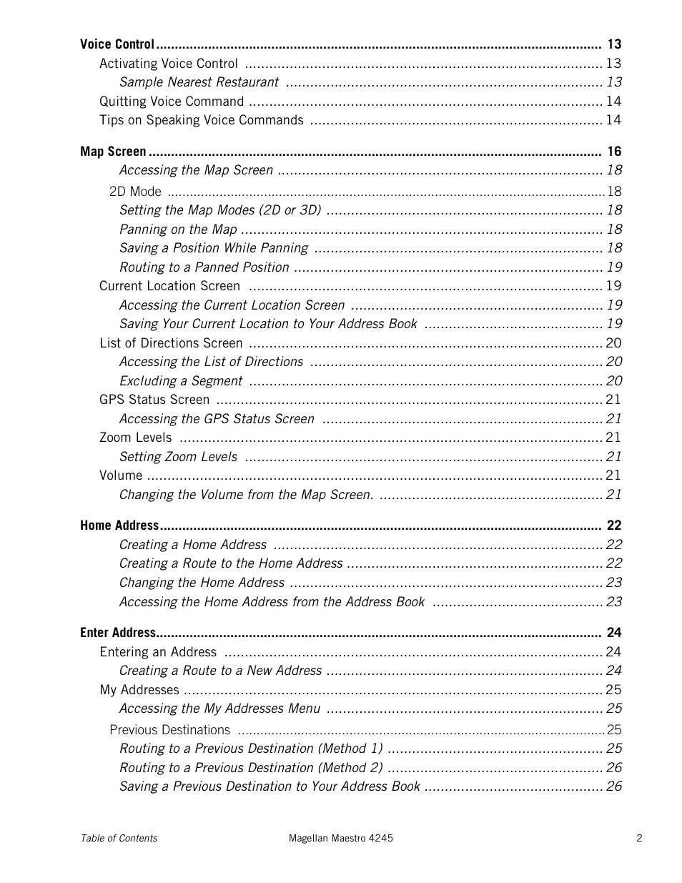 Magellan Maestro 4245 User Manual | Page 6 / 70
