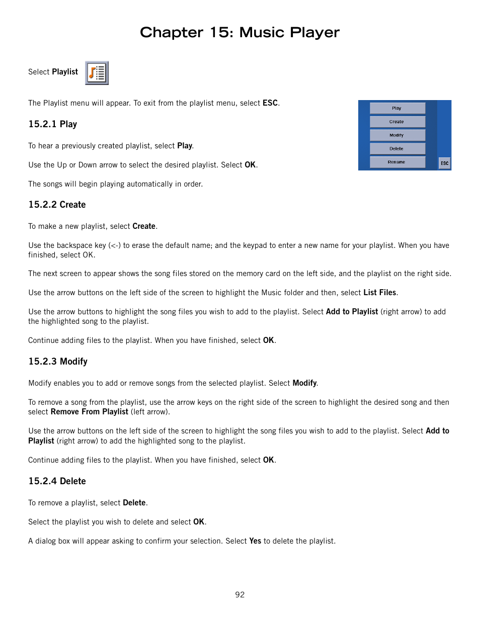 Chapter 15: music player | Magellan RoadMate 6000T User Manual | Page 102 / 121