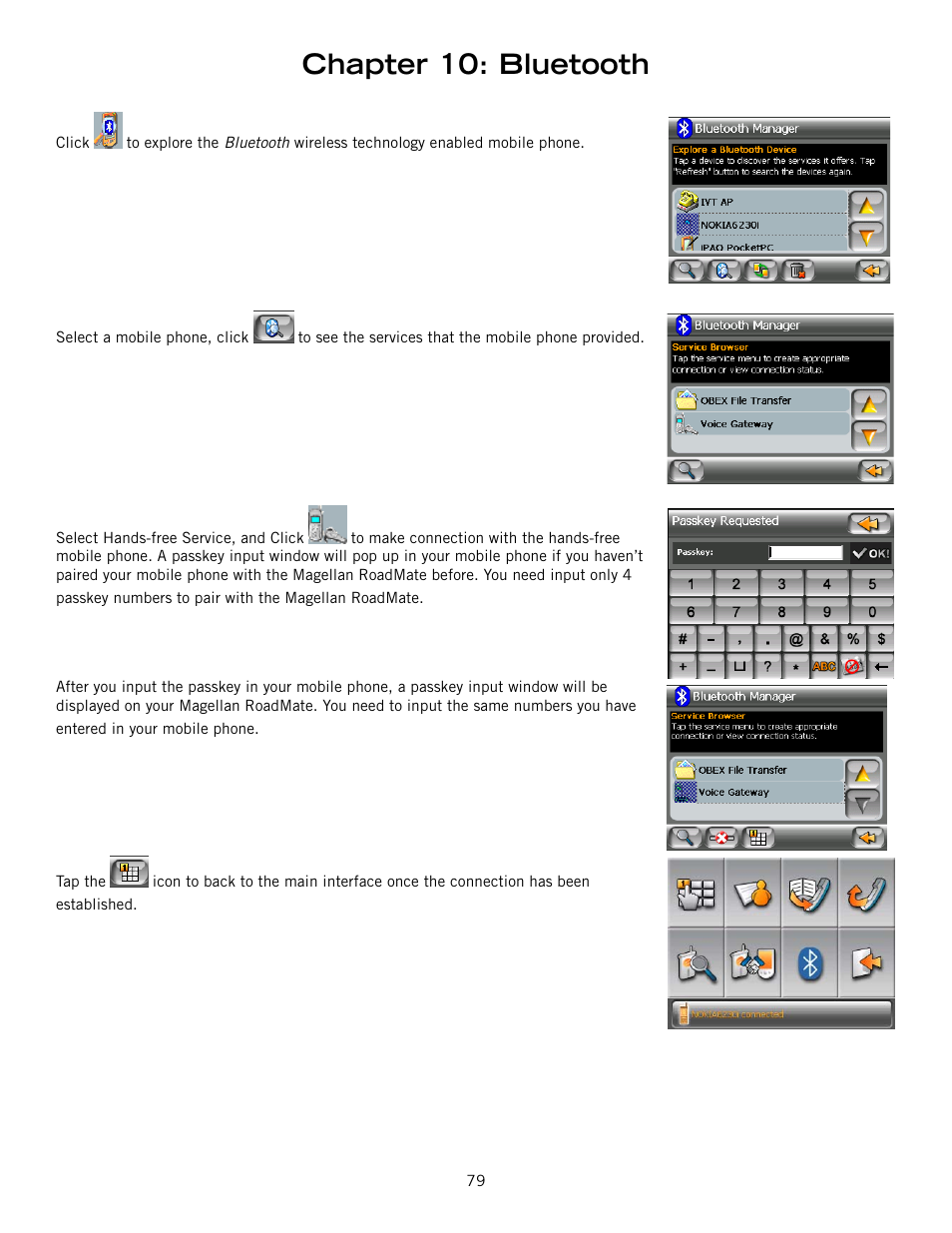 Chapter 10: bluetooth | Magellan RoadMate 6000T User Manual | Page 89 / 121