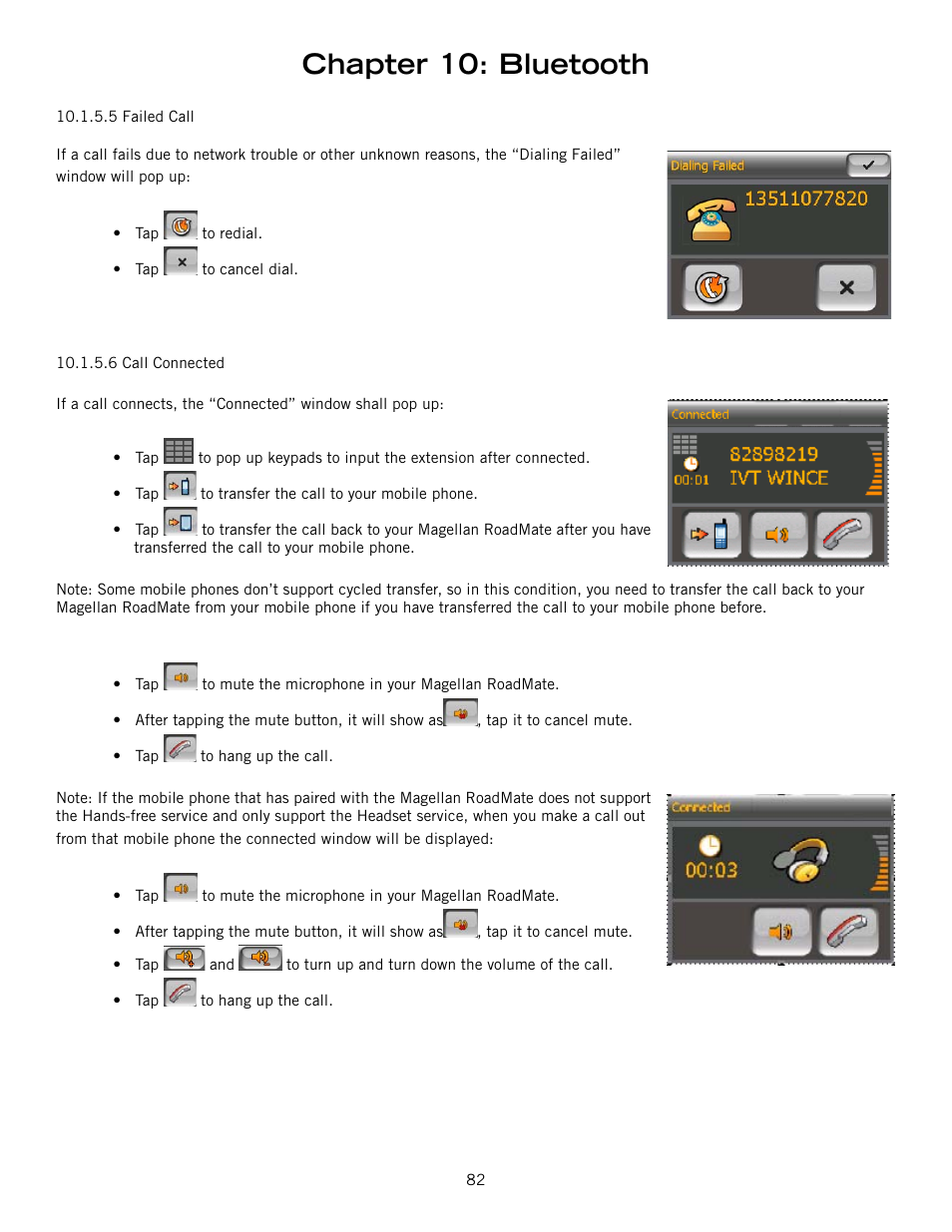 Chapter 10: bluetooth | Magellan RoadMate 6000T User Manual | Page 92 / 121