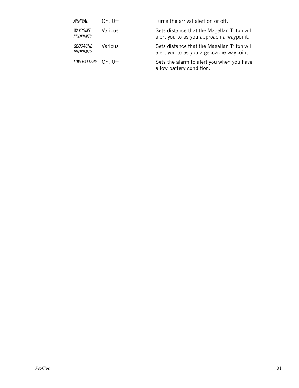 Magellan Triton 2000 User Manual | Page 39 / 67