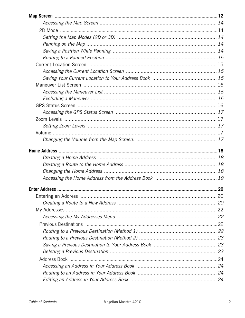 Magellan Maestro 4210 User Manual | Page 6 / 68