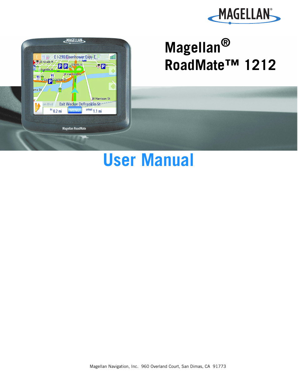 Magellan RoadMate 1212 User Manual | 60 pages