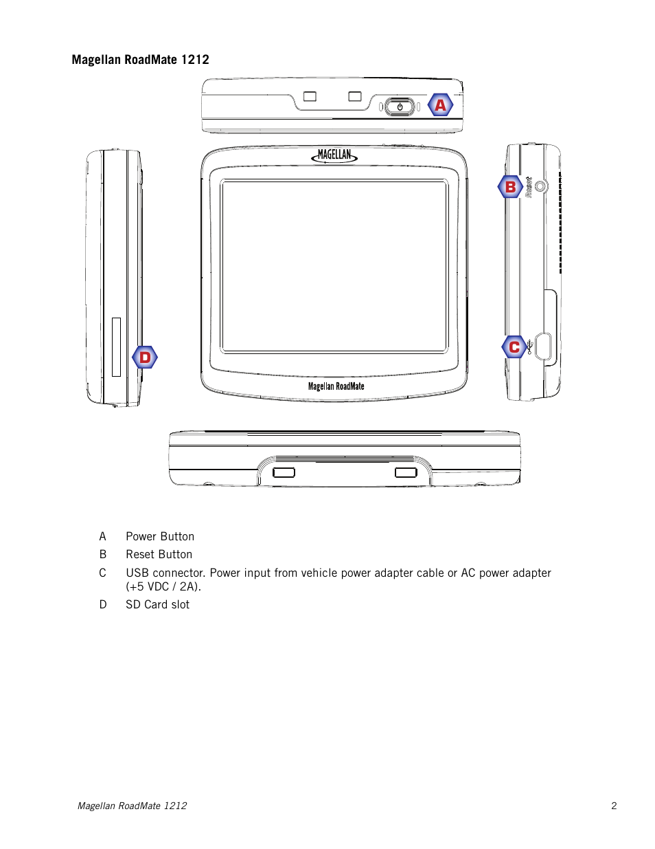 Magellan roadmate 1212 | Magellan RoadMate 1212 User Manual | Page 10 / 60