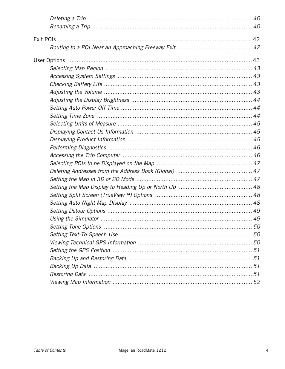 Magellan RoadMate 1212 User Manual | Page 8 / 60