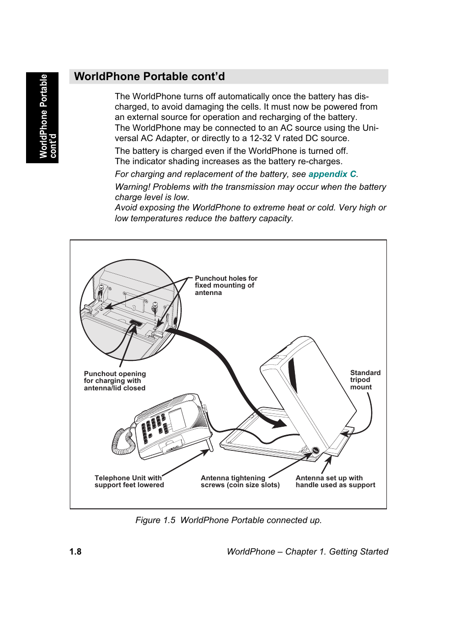 Worldphone portable cont’d | Magellan GLOBAL SATELLITE TELEPHONE User Manual | Page 14 / 164
