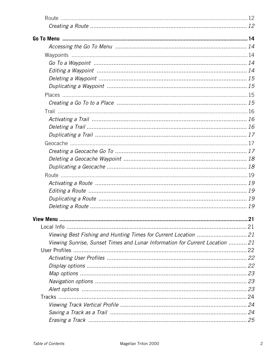 Magellan RoadMate 2000 User Manual | Page 6 / 33