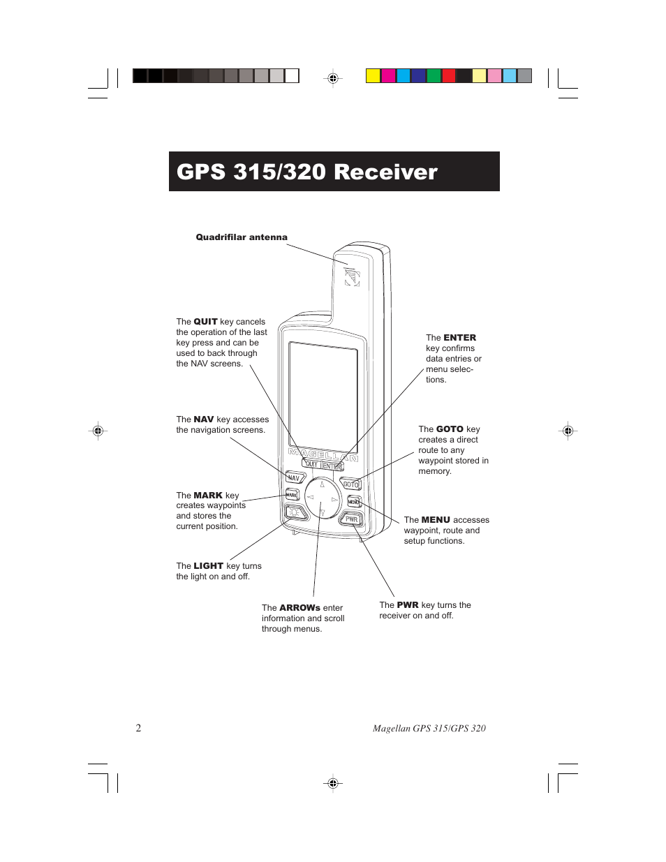 Magellan GPS 320 User Manual | Page 10 / 78