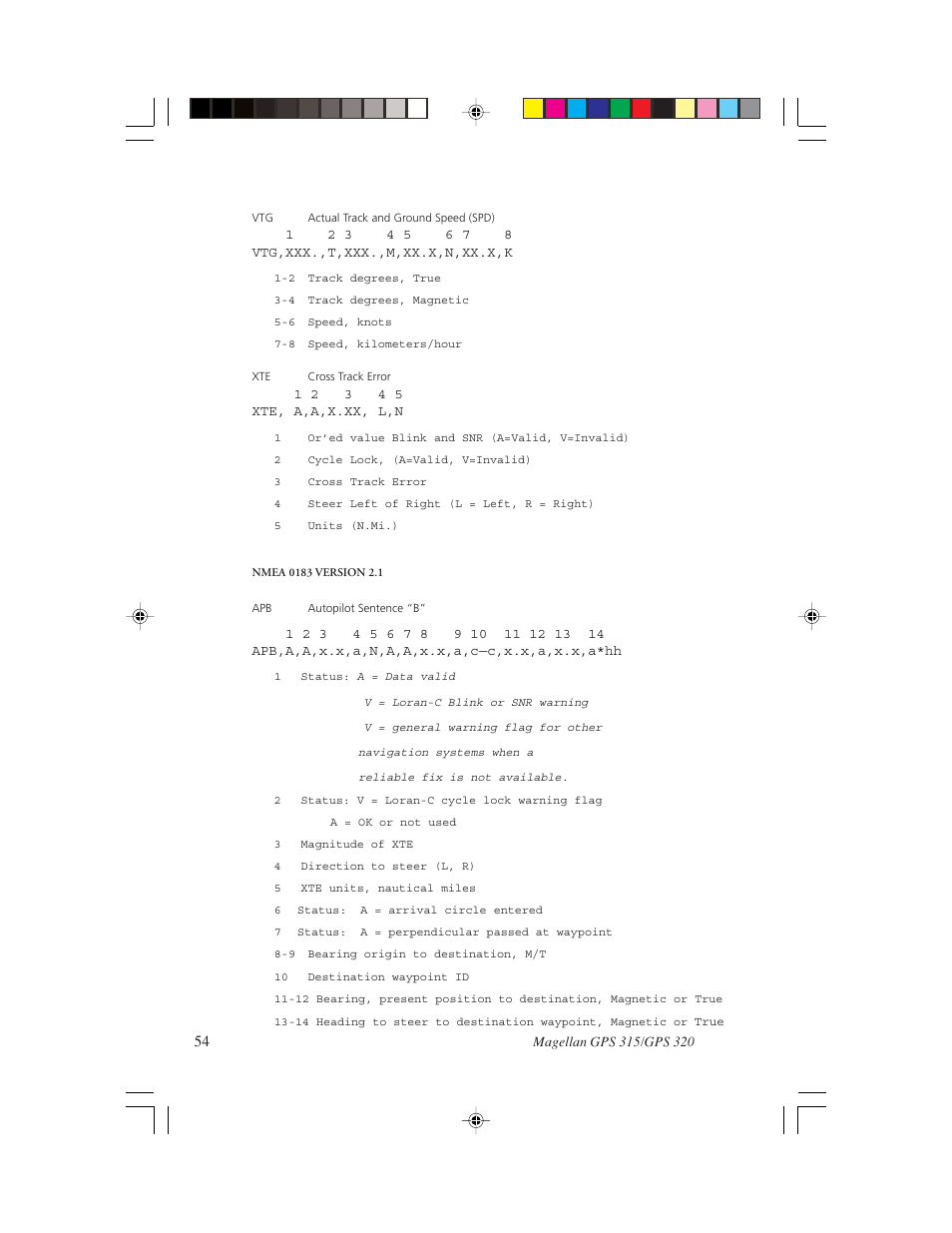 Magellan GPS 320 User Manual | Page 62 / 78