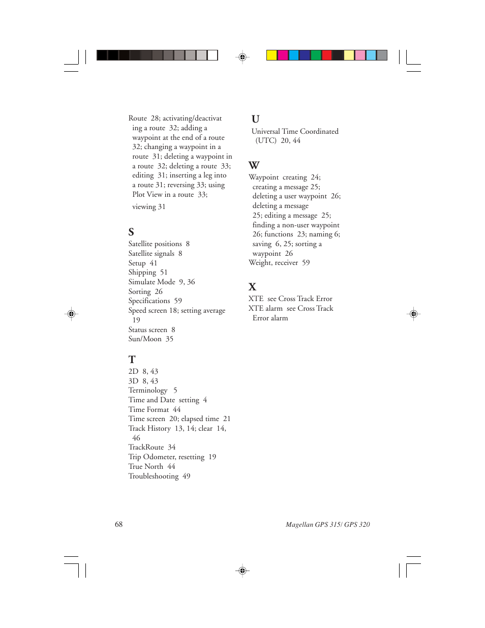 Magellan GPS 320 User Manual | Page 76 / 78