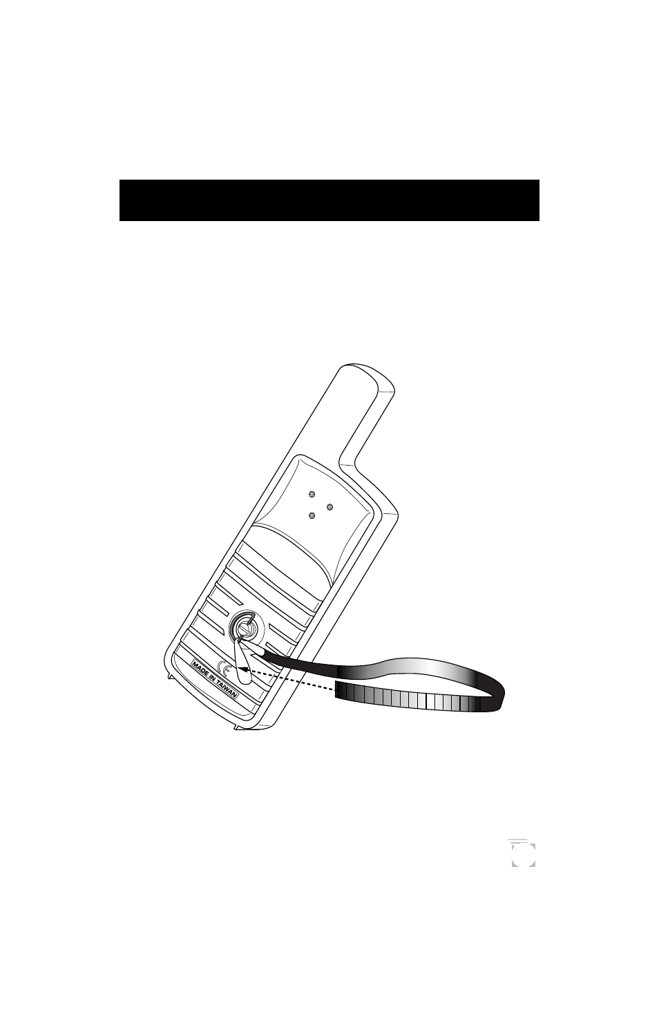 Attaching the wrist lanyard | Magellan GPS 300 User Manual | Page 41 / 48