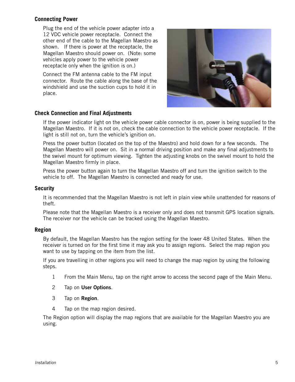 Magellan MAESTRO 5310 User Manual | Page 14 / 75