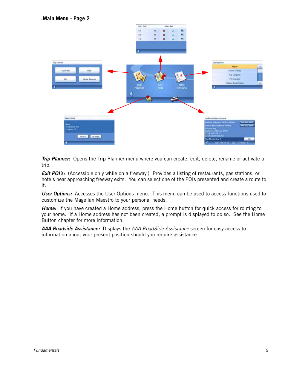 Magellan MAESTRO 5310 User Manual | Page 18 / 75