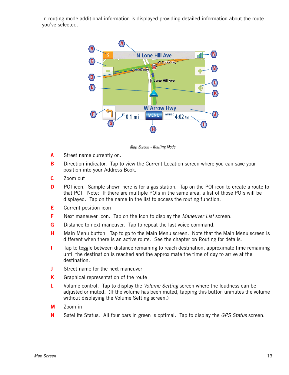 Magellan MAESTRO 5310 User Manual | Page 22 / 75