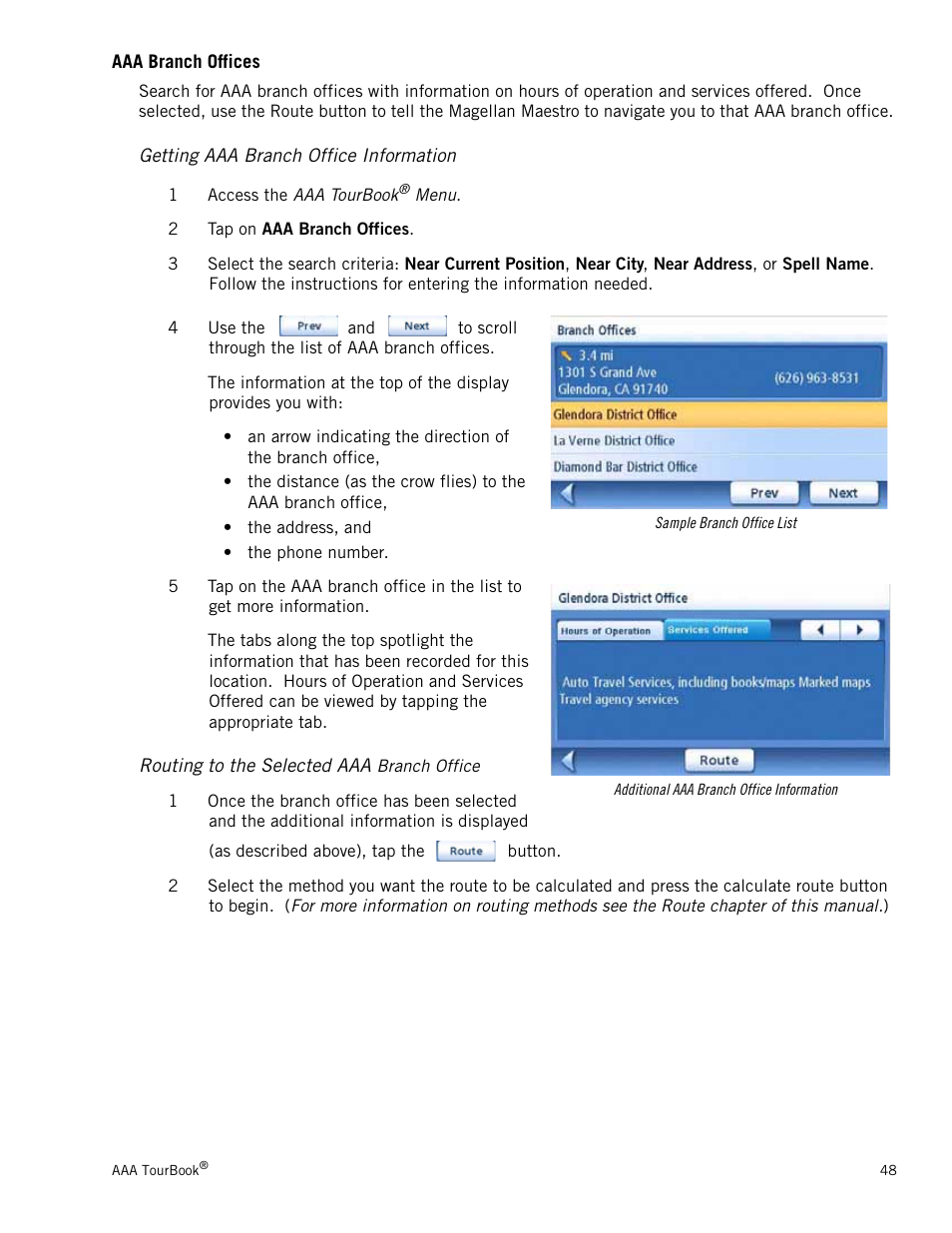 Magellan MAESTRO 5310 User Manual | Page 57 / 75