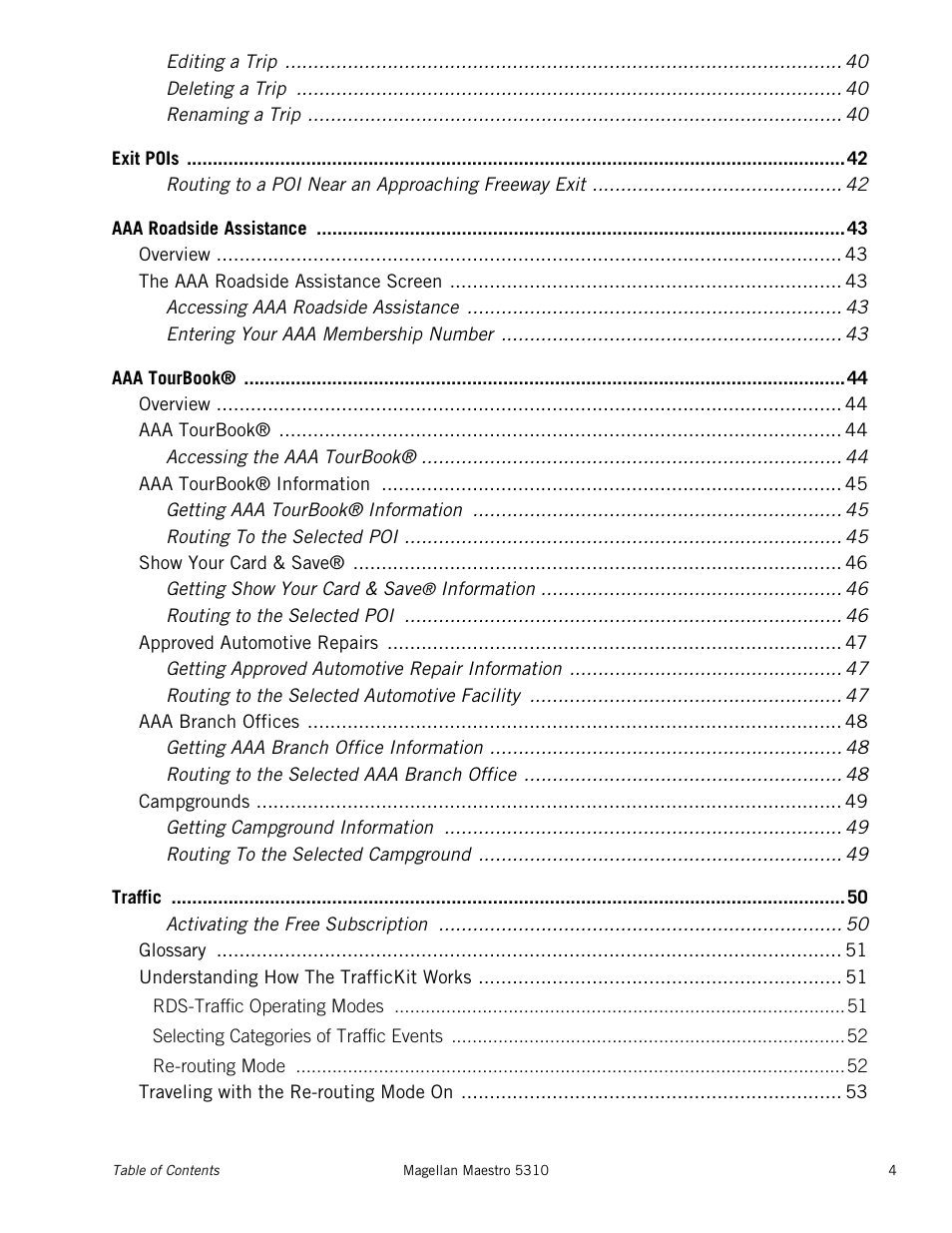 Magellan MAESTRO 5310 User Manual | Page 8 / 75