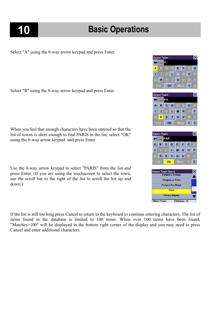 Basic operations | Magellan RoadMate 700 User Manual | Page 16 / 68