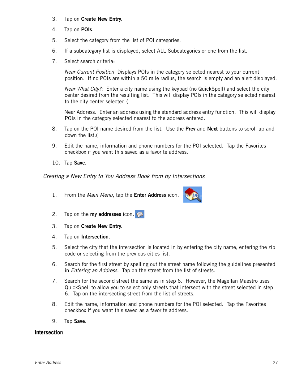 Intersection | Magellan Maestro 3250 User Manual | Page 37 / 82