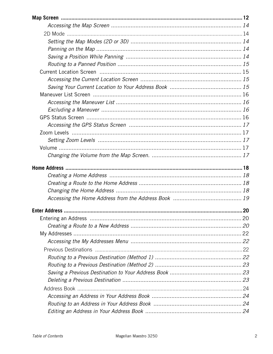 Magellan Maestro 3250 User Manual | Page 6 / 82