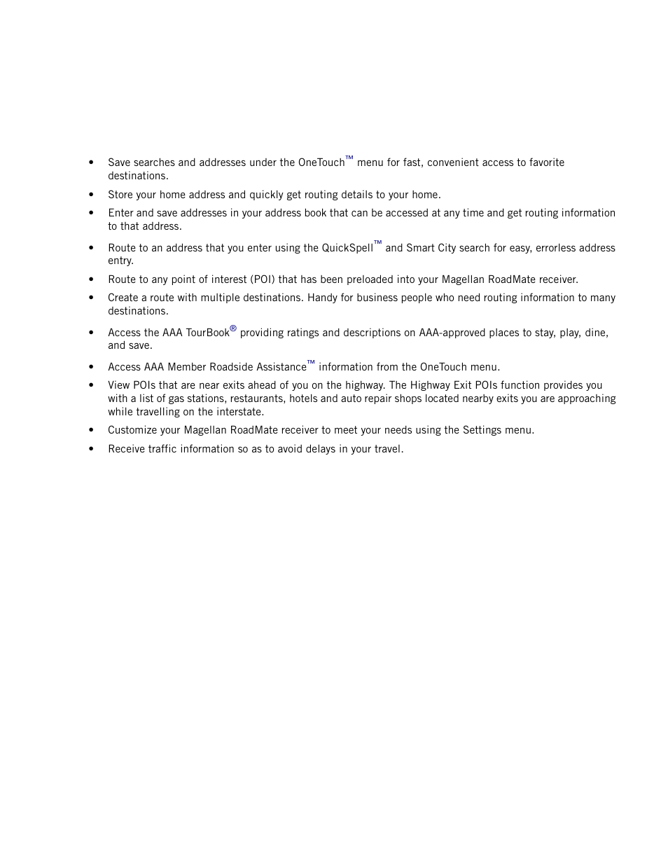 Magellan roadmate receiver | Magellan RoadMate 2055 User Manual | Page 10 / 46