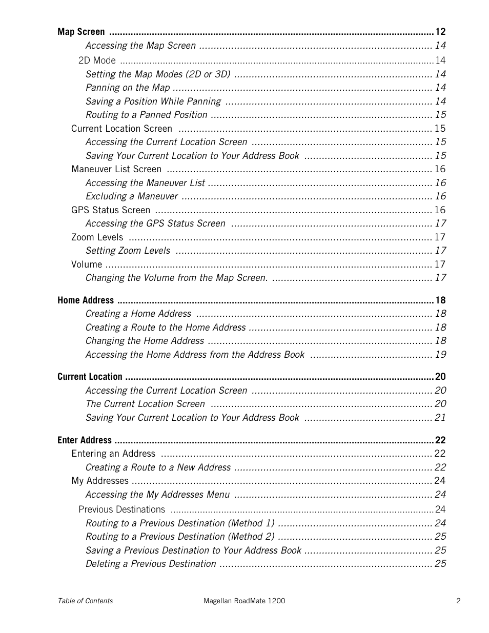 Magellan RoadMate 1200 User Manual | Page 6 / 59