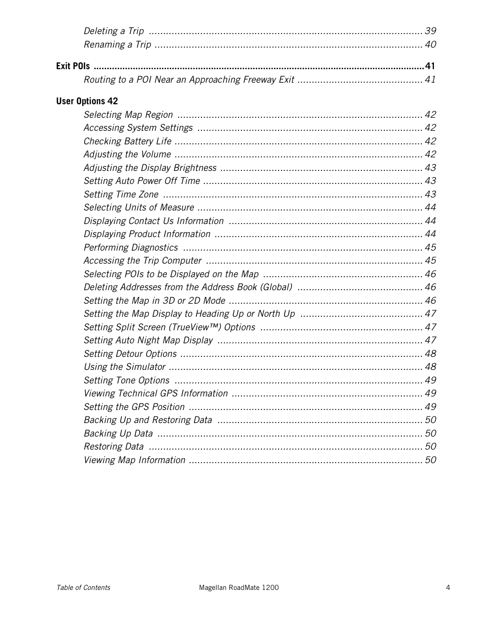 Magellan RoadMate 1200 User Manual | Page 8 / 59
